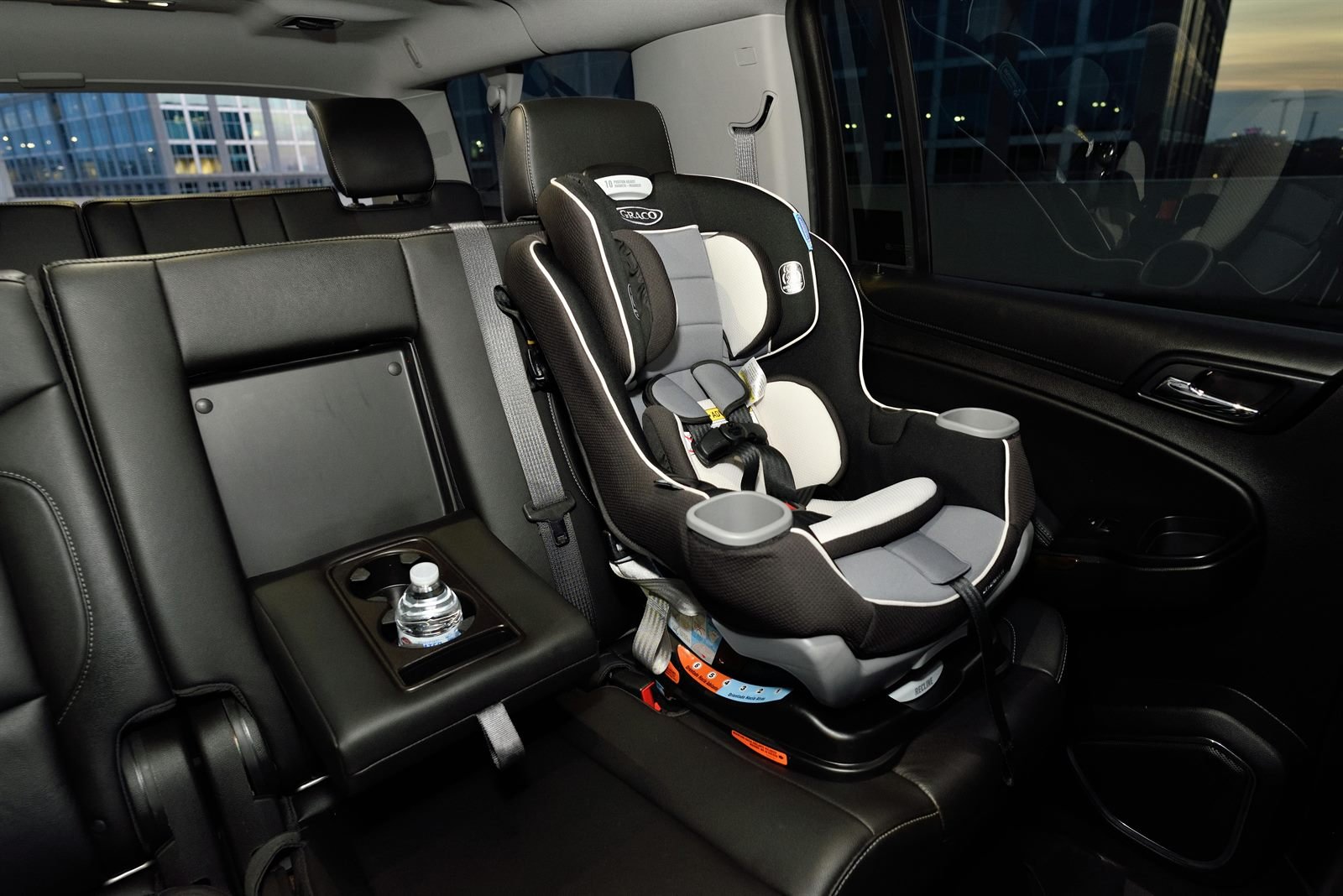 Transport familial avec siege enfant